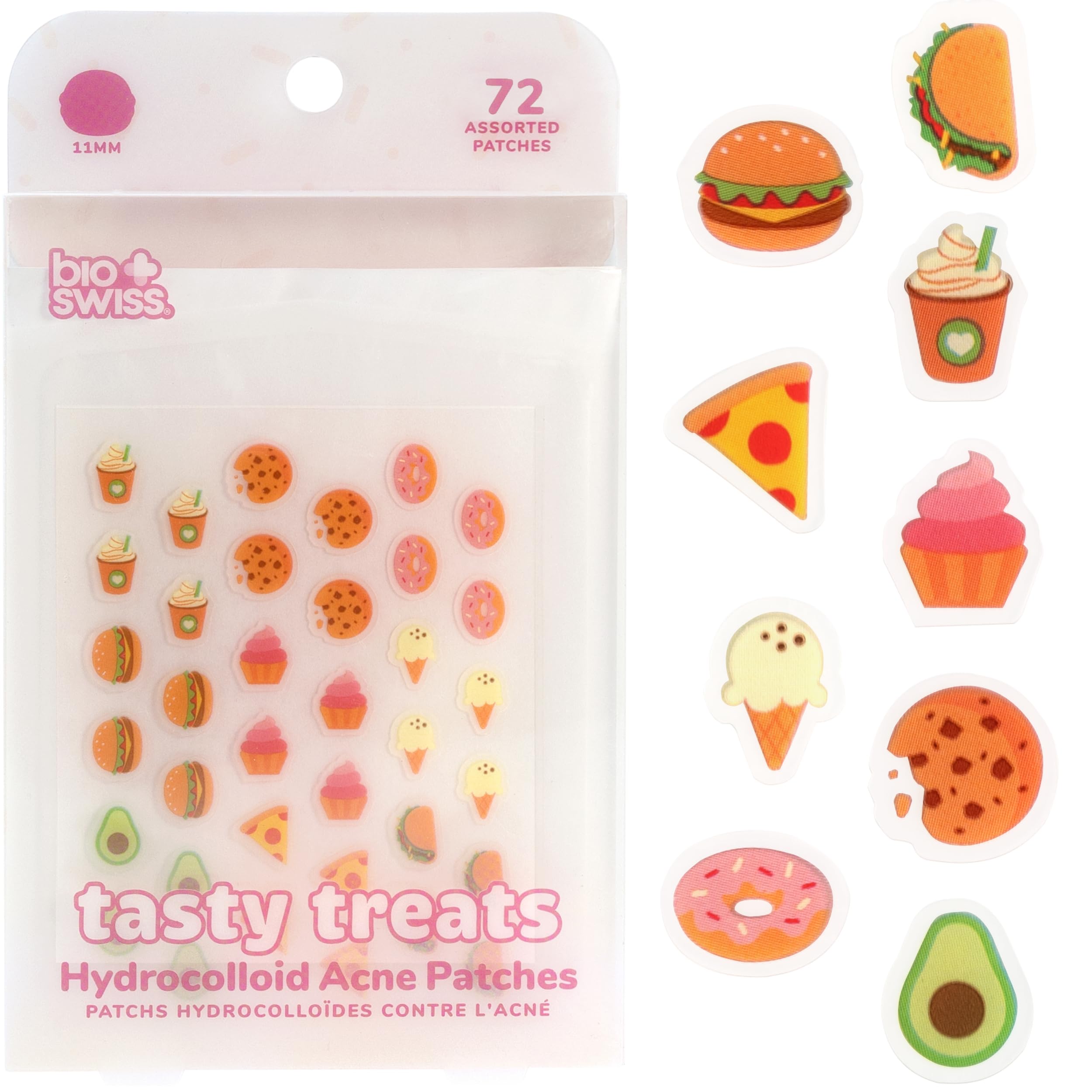 BioSwiss Tasty Treats Hydrocolloid Acne Patches 72ct