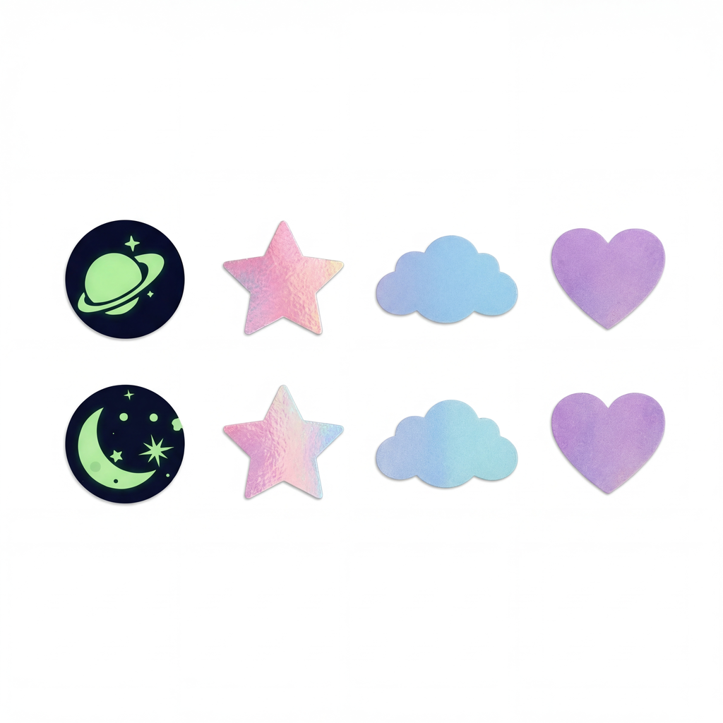 Colorful Star Acne Patches – 360 Hydrocolloid Pimple Stickers