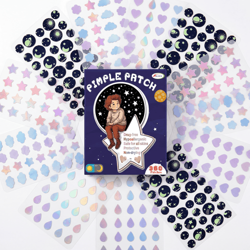 Colorful Star Acne Patches – 360 Hydrocolloid Pimple Stickers