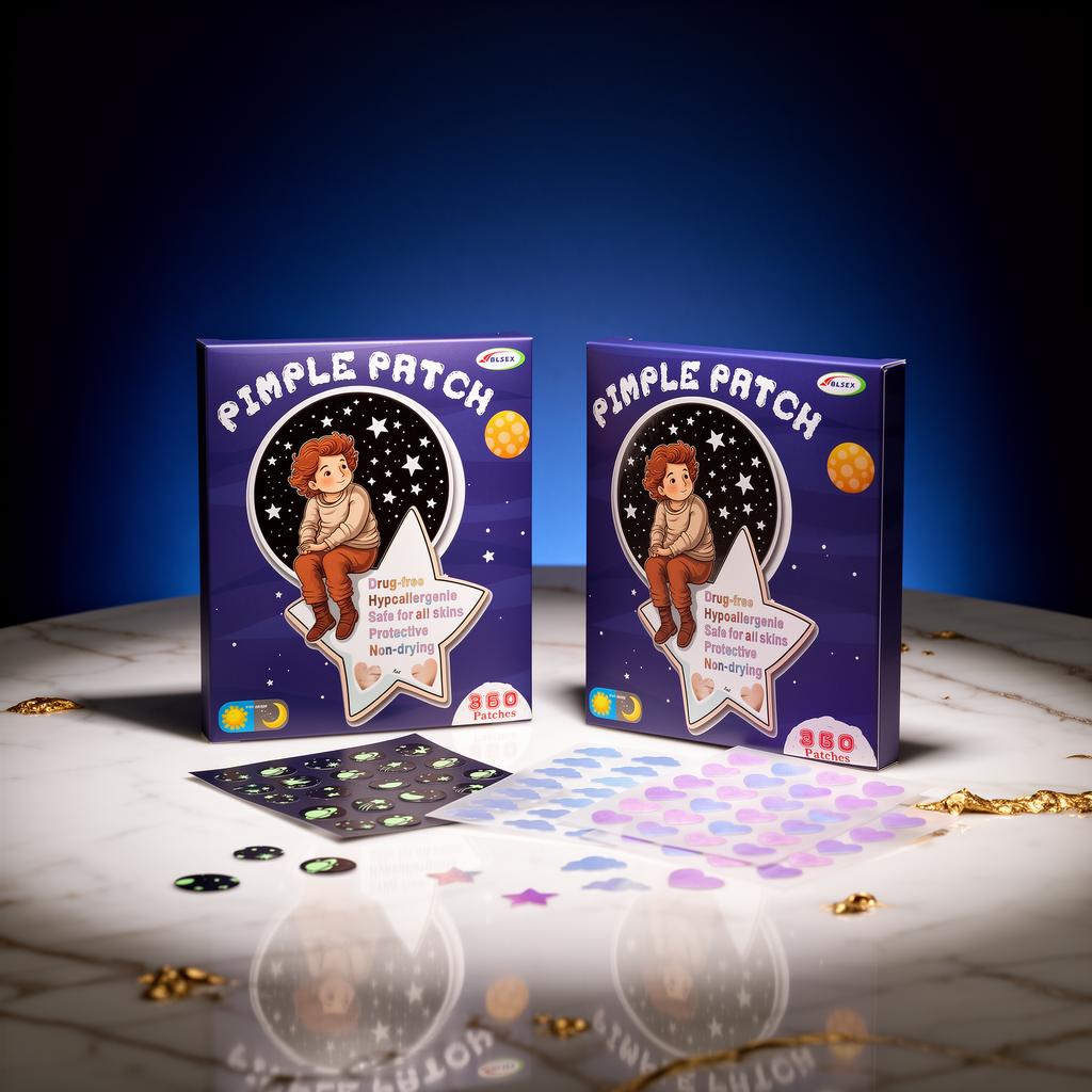 Colorful Star Acne Patches – 360 Hydrocolloid Pimple Stickers